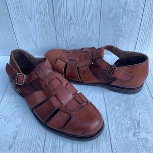 COLE HAAN Men’s Brown Fisherman Sandals Size 10.5